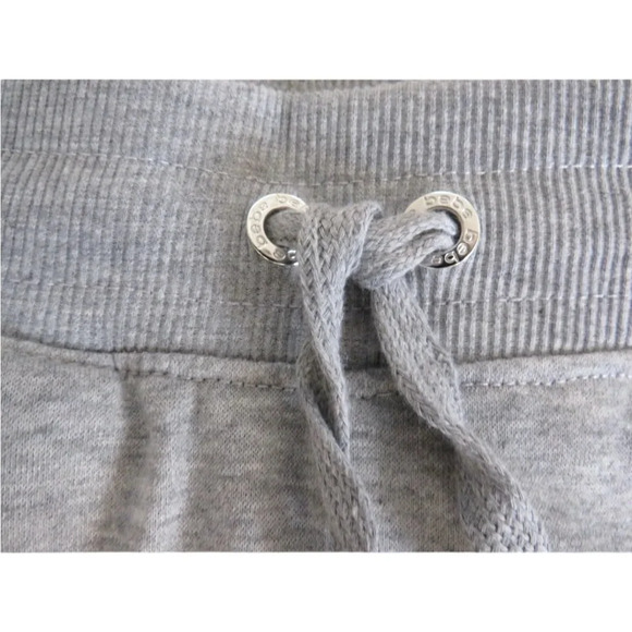 BEBE SPORT Women Nailhead Studded LOGO Joggers Sweat Pants in Heather Grey Nwt - Picture 8 of 11